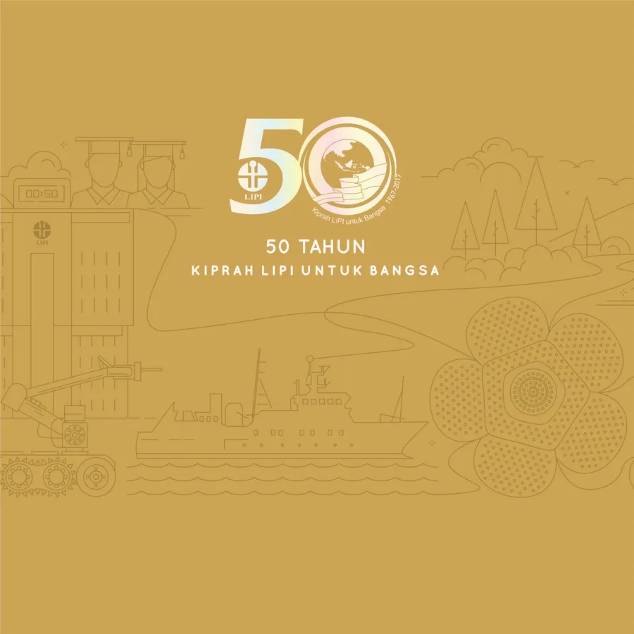 Sampul 50 Tahun Kiprah LIPI untuk Bangsa