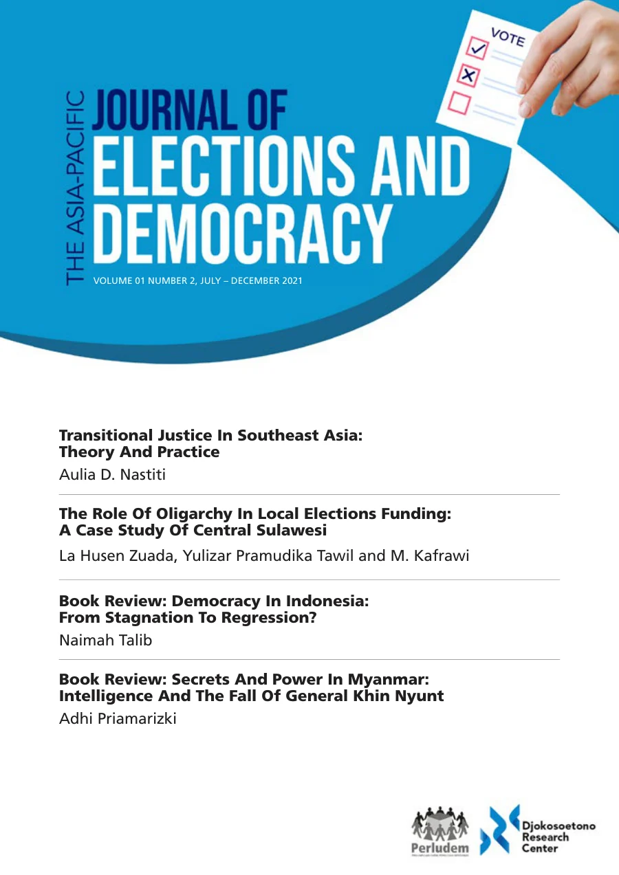 Sampul Asia-Pacific Journal of Election and Democracy Volume I Number 02