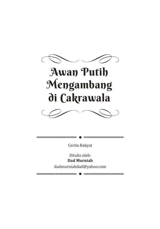 Sampul Awan Putih Mengambang di Cakrawala