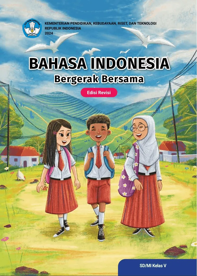 Sampul Bahasa Indonesia: Bergerak Bersama untuk SD/MI Kelas V (Edisi Revisi)