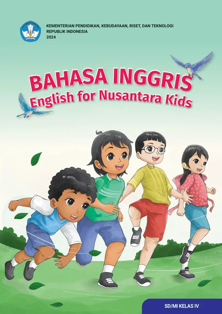 Sampul Bahasa Inggris: English for Nusantara Kids untuk SD/MI Kelas IV