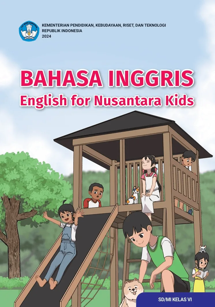 Sampul Bahasa Inggris: English for Nusantara Kids untuk SD/MI Kelas VI