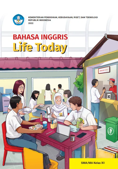 Sampul Bahasa Inggris Life Today untuk SMA/MA Kelas XII