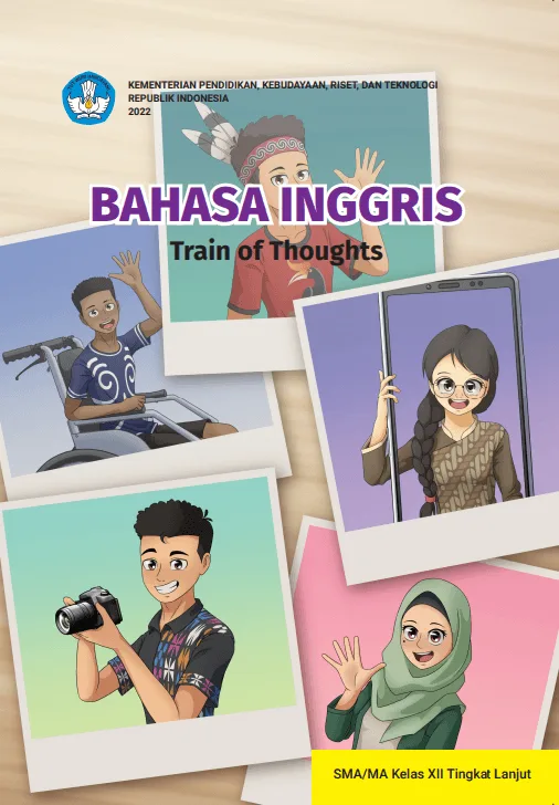 Sampul Bahasa Inggris Tingkat Lanjut Train of Thoughts untuk SMA/MA Kelas XII