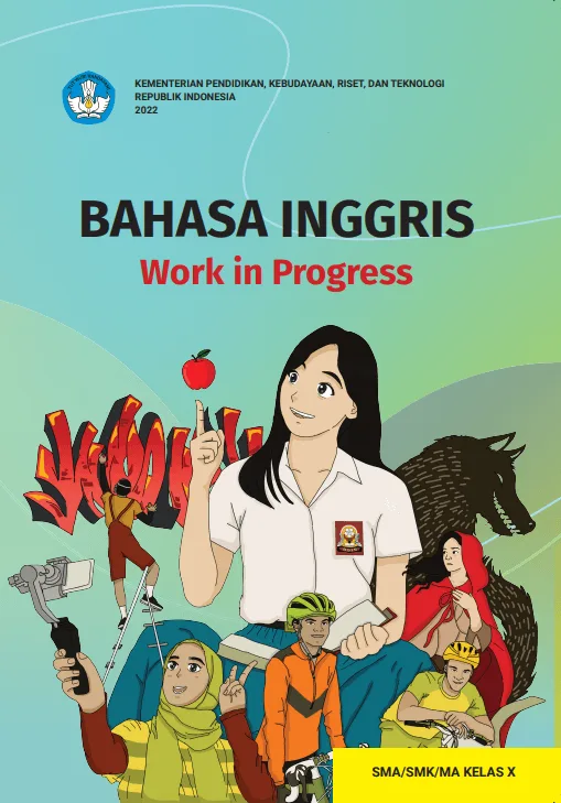 Sampul Bahasa Inggris Work in Progress untuk SMA/SMK/MA Kelas X