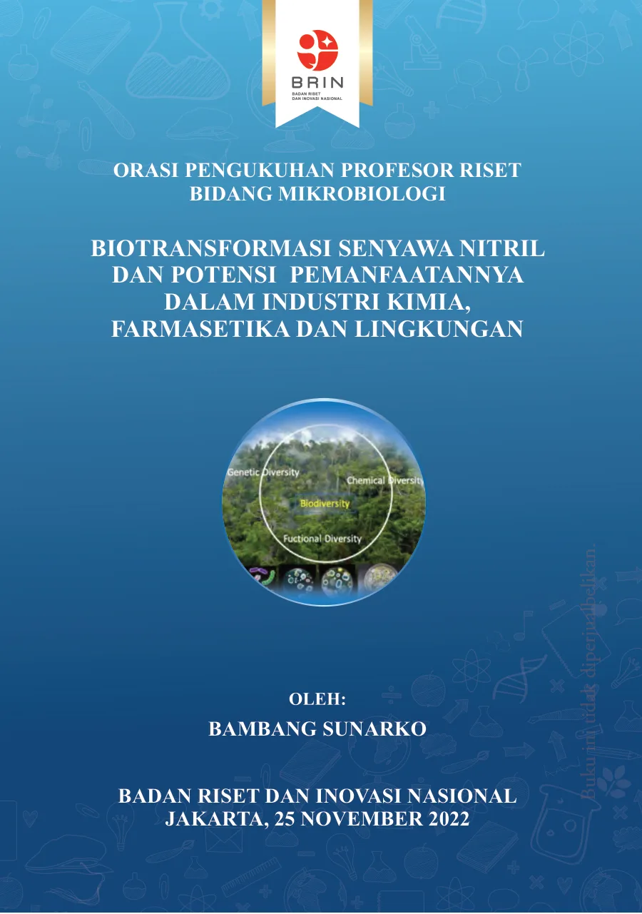 Sampul Biotransformasi Senyawa Nitril dan Potensi Pemanfaatannya dalam Industri Kimia, Farmasetika, dan Lingkungan