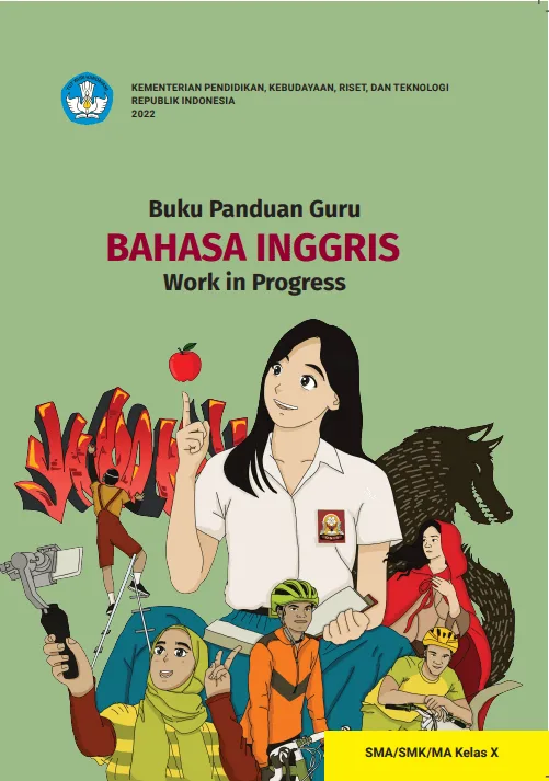 Sampul Buku Panduan Guru Bahasa Inggris Work in Progress untuk SMA/SMK/MA Kelas X