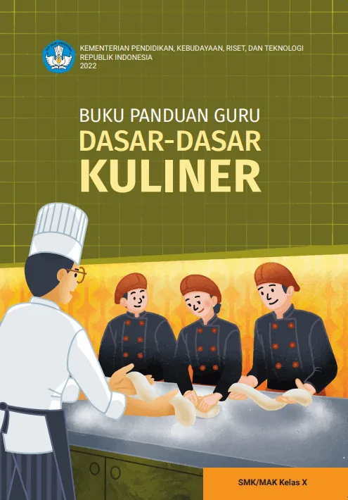 Sampul Buku Panduan Guru Dasar-Dasar Kuliner untuk SMK/MAK Kelas X