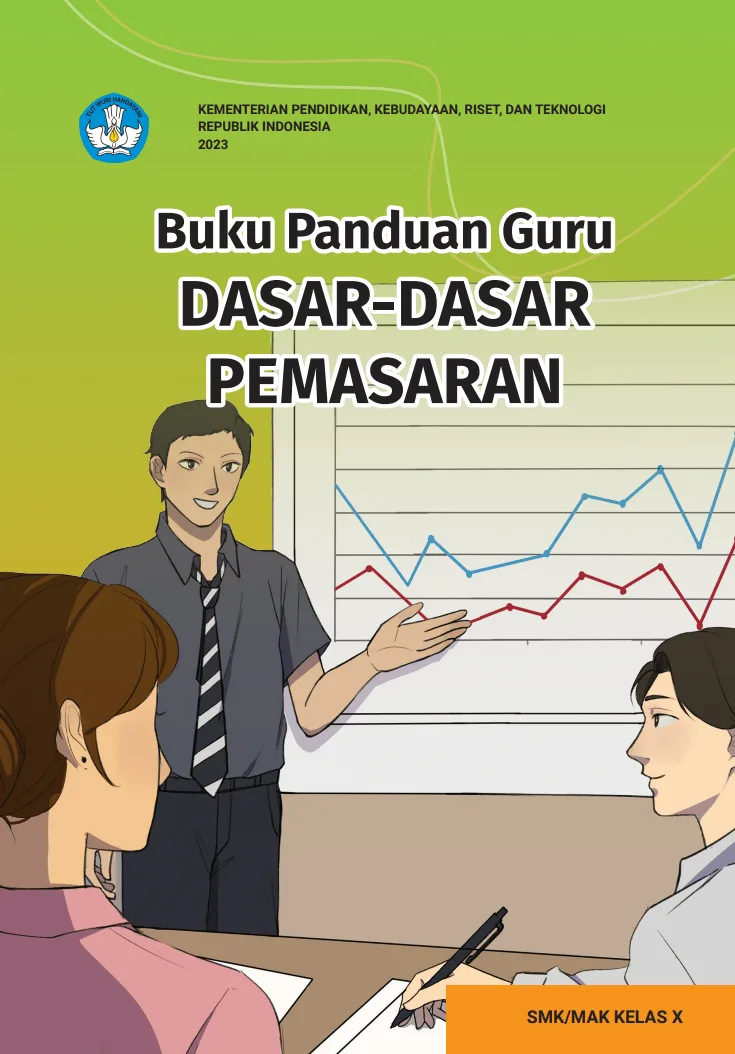 Sampul Buku Panduan Guru Dasar-Dasar Pemasaran untuk SMK/MAK Kelas X