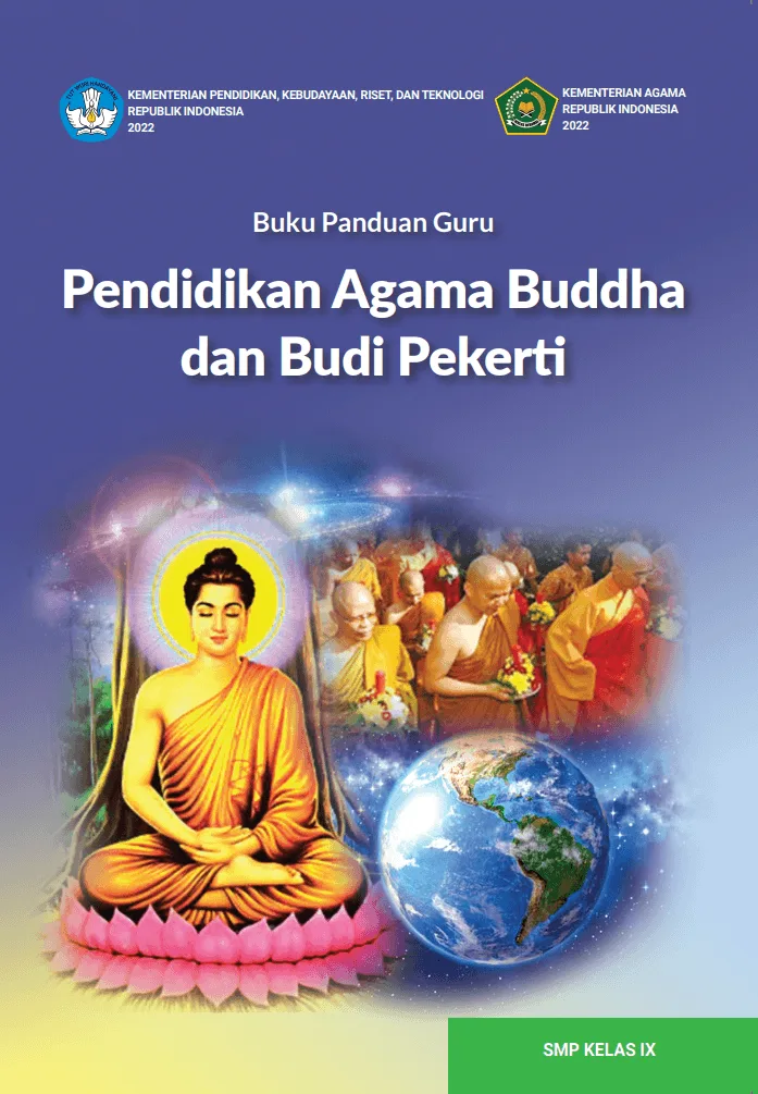 Sampul Buku Panduan Guru Pendidikan Agama Buddha dan Budi Pekerti untuk SMP Kelas IX