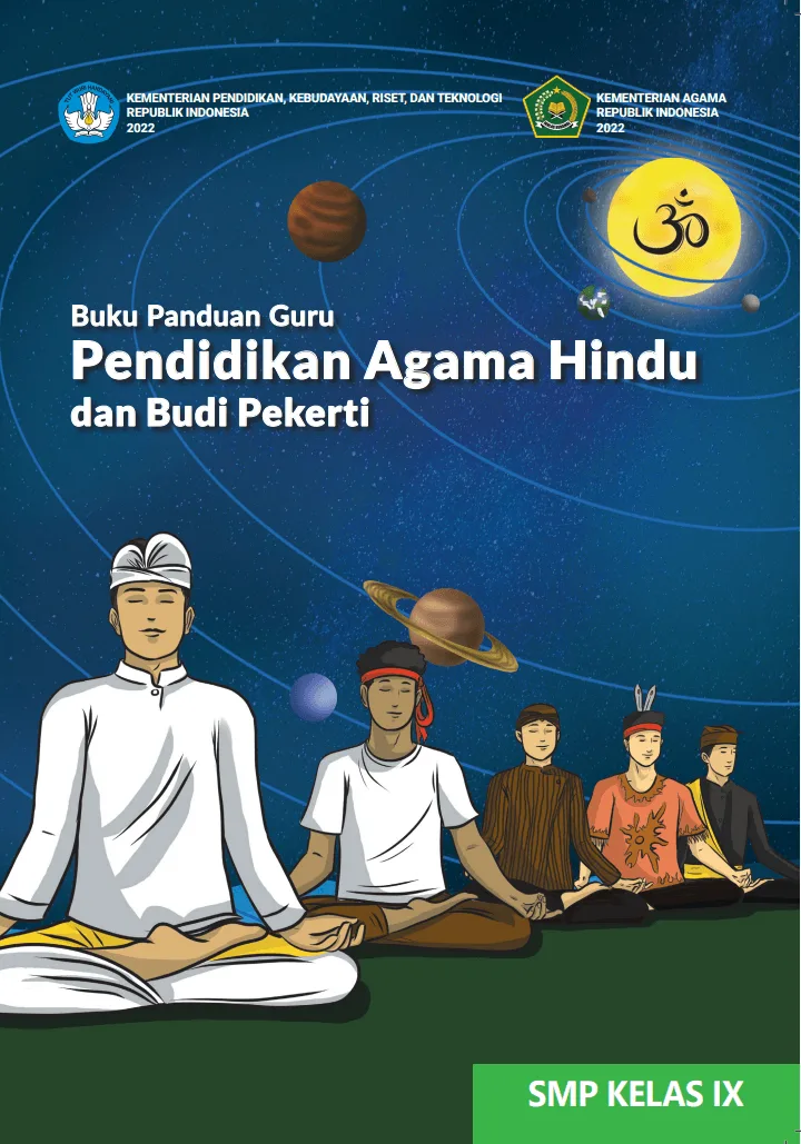 Sampul Buku Panduan Guru Pendidikan Agama Hindu dan Budi Pekerti untuk SMP Kelas IX