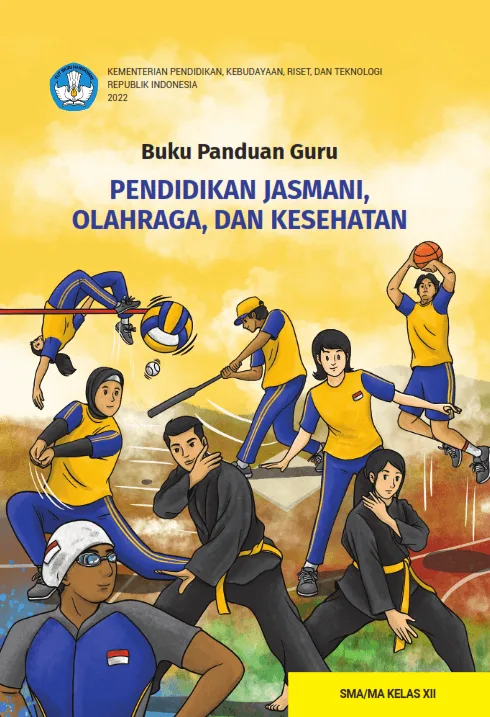Sampul Buku Panduan Guru Pendidikan Jasmani, Olahraga, dan Kesehatan untuk SMA/MA Kelas XII