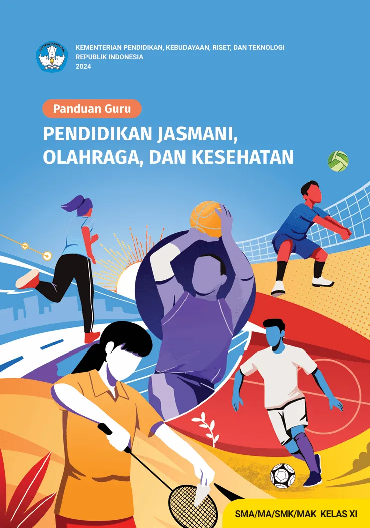 Sampul Buku Panduan Guru Pendidikan Jasmani, Olahraga, dan Kesehatan untuk SMA/MA/SMK/MAK Kelas XI