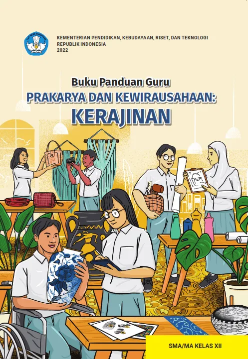 Sampul Buku Panduan Guru Prakarya Kerajinan untuk SMA/MA Kelas XII