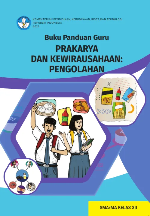 Sampul Buku Panduan Guru Prakarya Pengolahan untuk SMA/MA Kelas XII