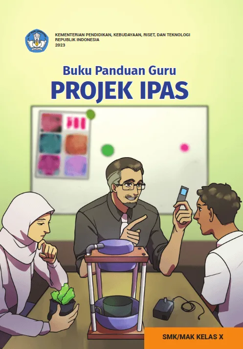 Sampul buku Buku Panduan Guru Projek IPAS untuk SMK/MAK Kelas X