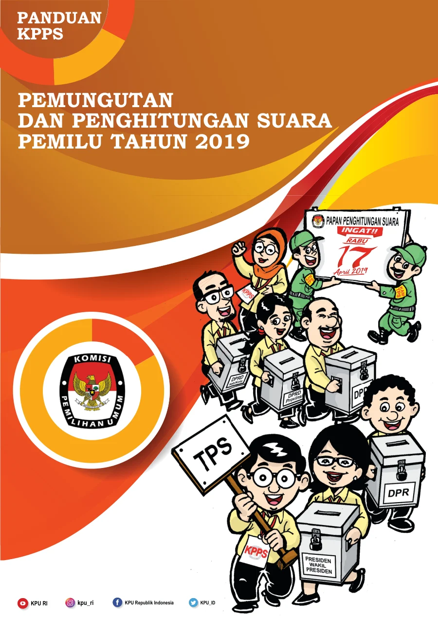 Sampul Buku Panduan Kelompok Penyelenggara Pemilihan Suara (KPPS)