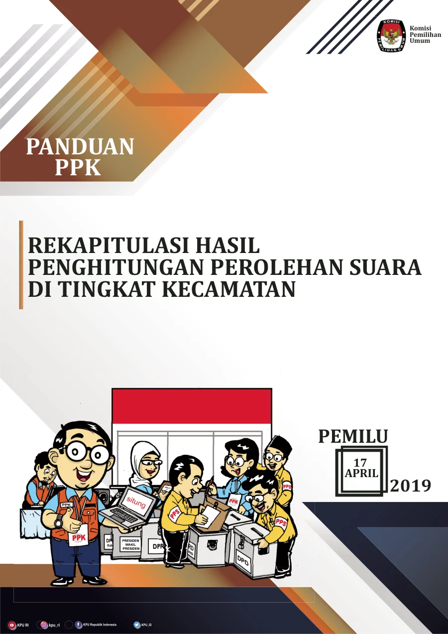 Sampul Buku Panduan Panitia Pemilihan Kecamatan (PPK)