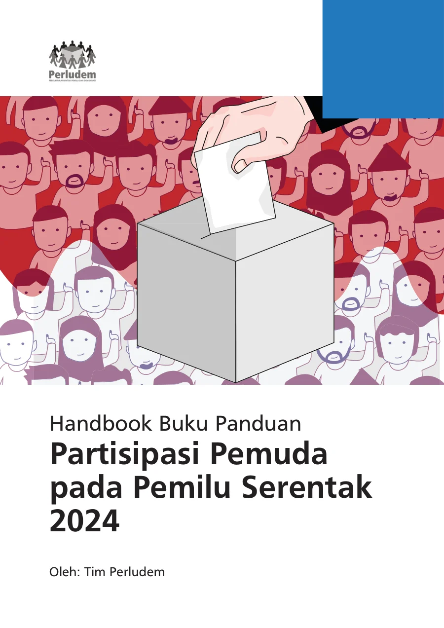 Sampul Buku Panduan Partisipasi Pemuda pada Pemilu Serentak 2024
