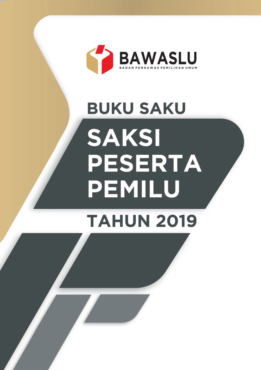 Sampul Buku Saku Saksi Partai Politik