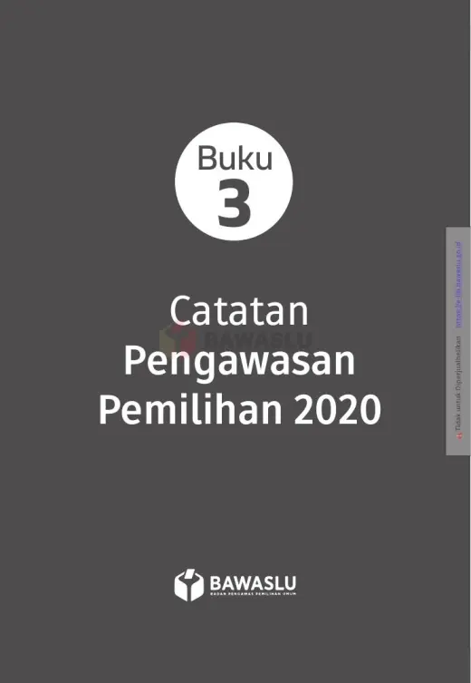 Sampul Catatan Pengawasan Pemilihan 2020