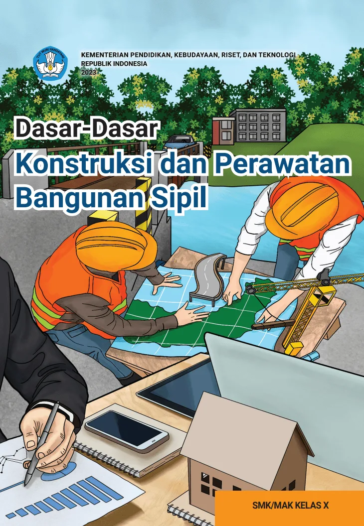 Sampul Dasar-Dasar Konstruksi dan Perawatan Bangunan Sipil untuk SMK/MAK Kelas X