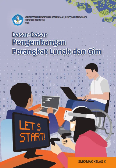 Sampul Dasar-Dasar Pengembangan Perangkat Lunak dan Gim untuk SMK/MAK Kelas X