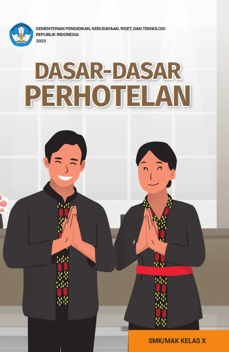 Sampul Dasar-Dasar Perhotelan untuk SMK/MAK Kelas X