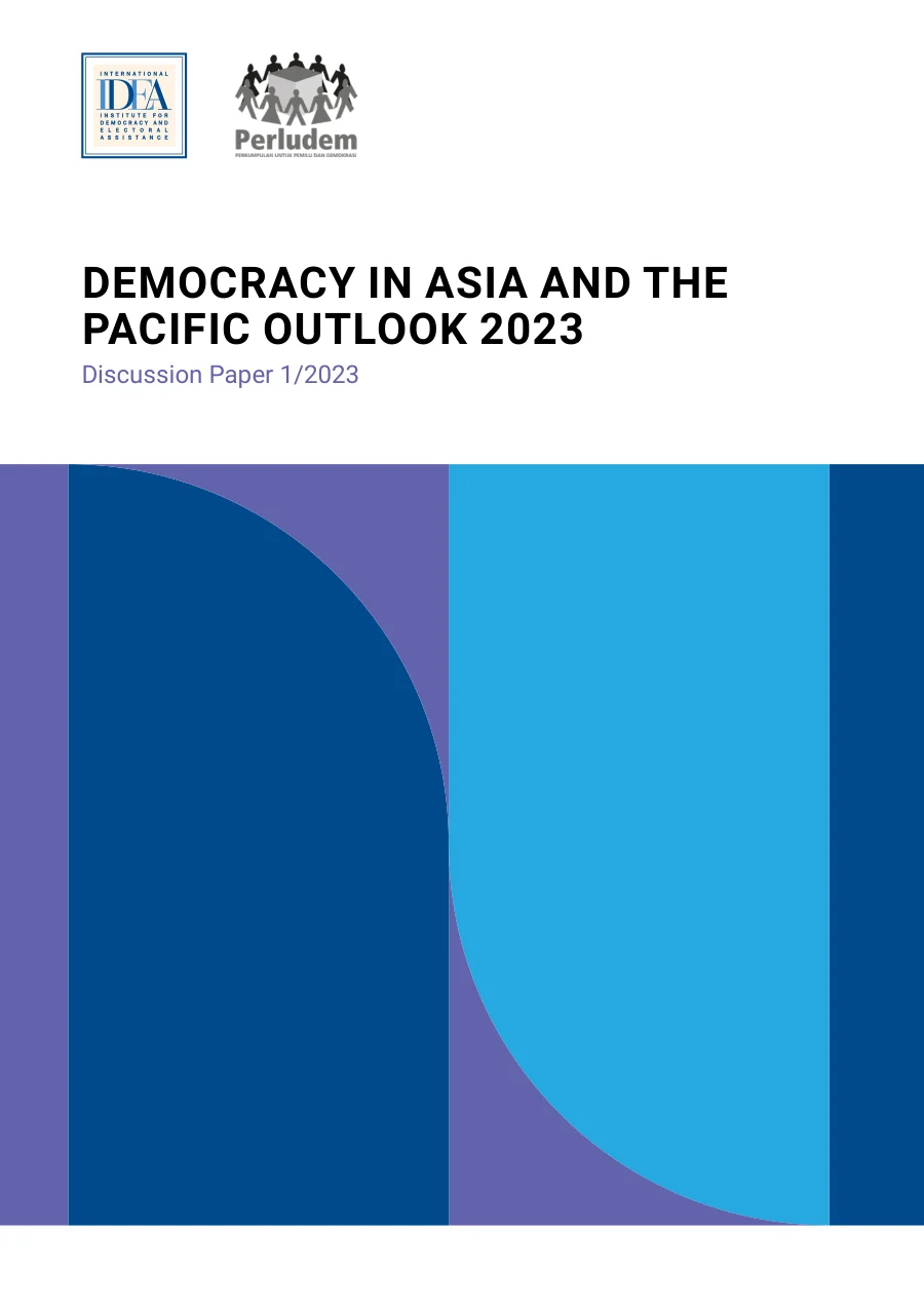 Sampul Democracy in Asia and the Pacific Outlook 2023