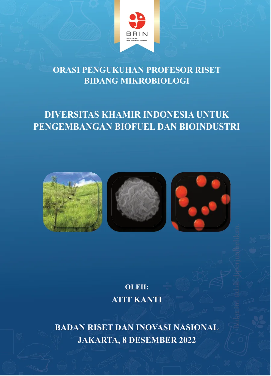 Sampul Diversitas Khamir Indonesia untuk pengembangan Biofuel dan Bioindustri