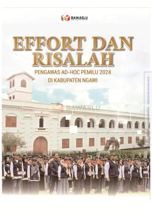 Sampul Effort dan Risalah Pengawas Adhoc Pemilu 2024 Kabupaten Ngawi