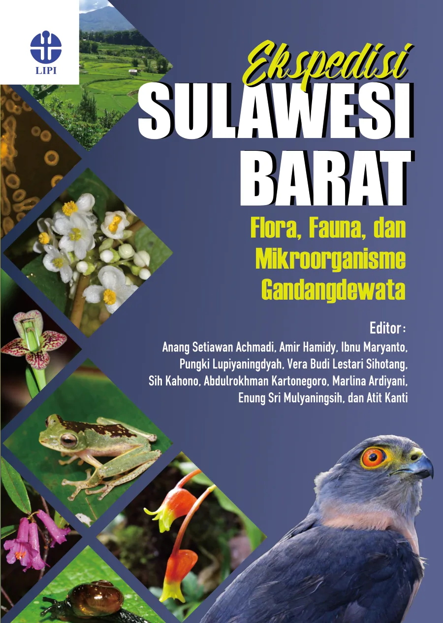 Sampul buku Ekspedisi Sulawesi Barat: Flora, Fauna, dan Mikroorganisme Gandangdewata