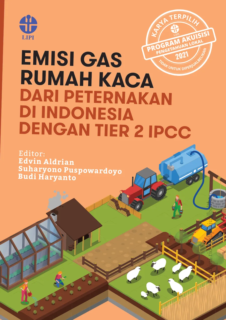 Sampul buku Emisi Gas Rumah Kaca dari Peternakan di Indonesia dengan TIER 2 IPCC