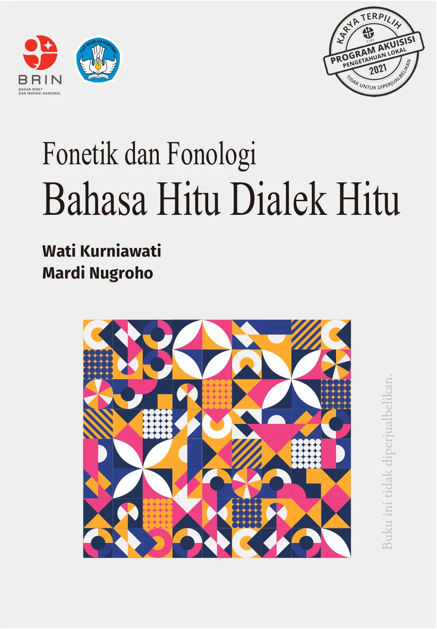 Sampul Fonetik dan Fonologi Bahasa Hitu Dialek Hitu