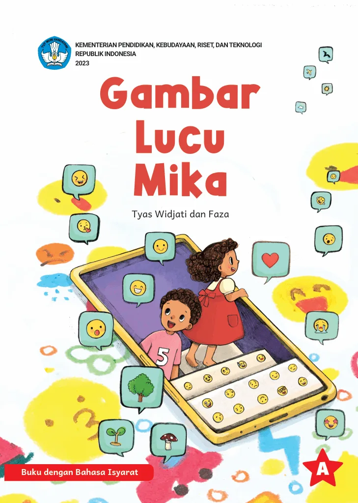Sampul Gambar Lucu Mika (Edisi Buku dengan Bahasa Isyarat)