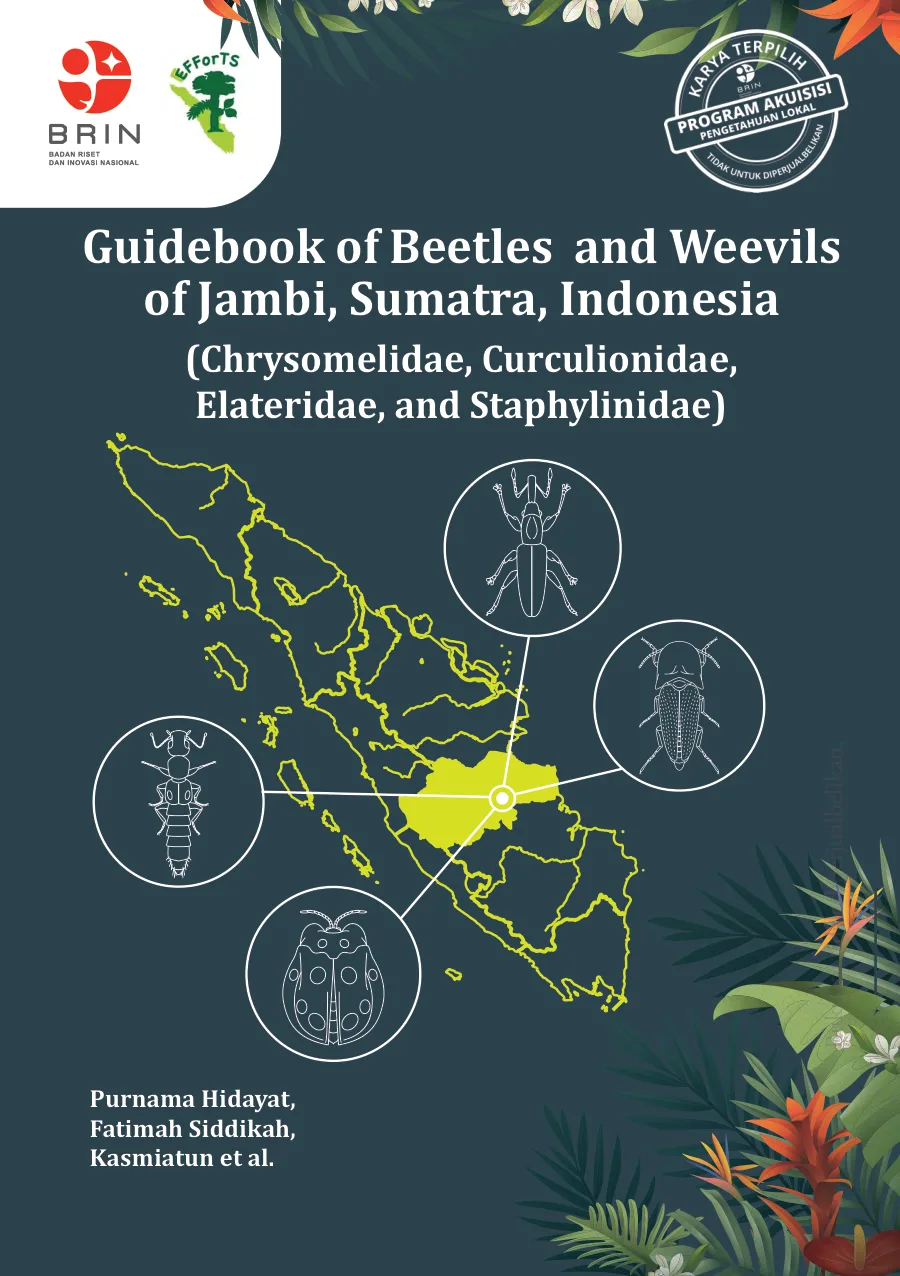 Sampul Guidebook of Beetles and Weevils of Jambi, Sumatra, Indonesia (Chrysomelidae, Curculionidae, Elateridae, and Staphylinidae)