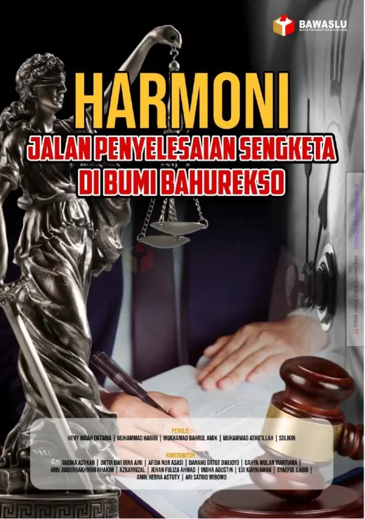 Sampul Harmoni Jalan Penyelesaian Sengketa di Bumi Bahurekso