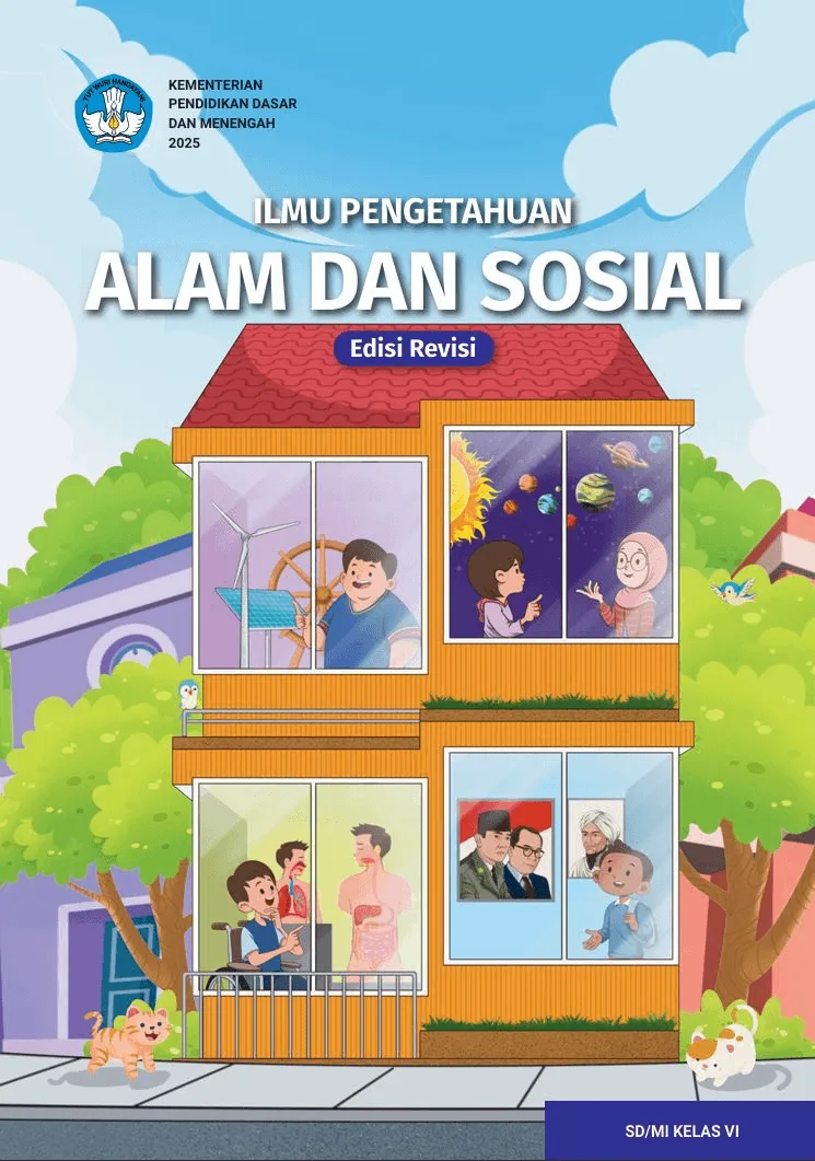 Sampul Ilmu Pengetahuan Alam dan Sosial untuk SD/MI Kelas VI (Edisi Revisi)