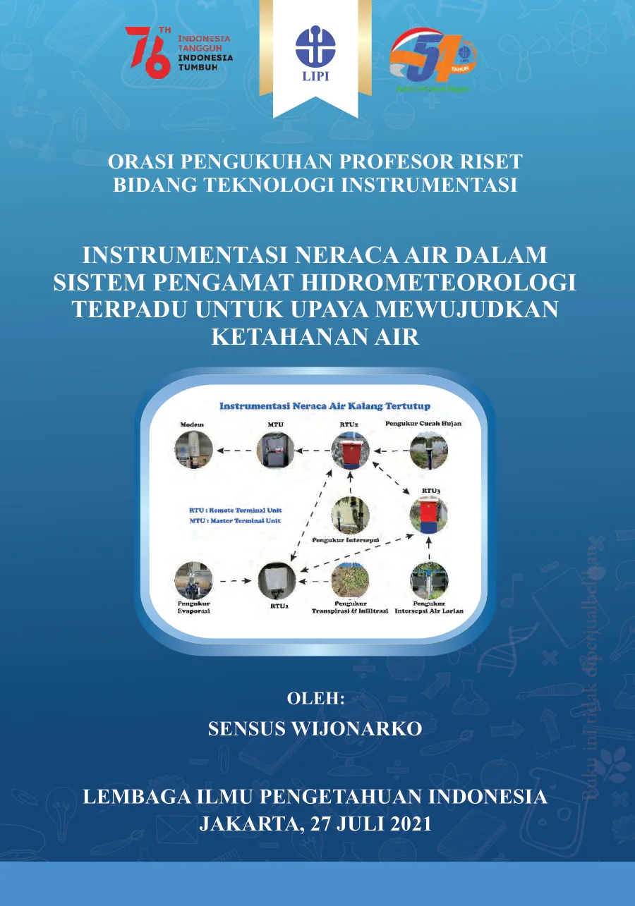 Sampul Instrumentasi Neraca Air dalam Sistem Pengamat Hidrometeorologi Terpadu untuk Upaya Mewujudkan Ketahanan Air