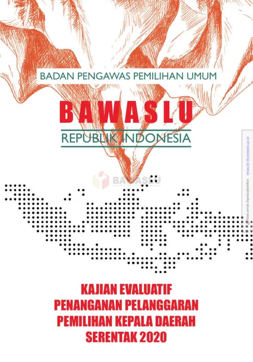 Sampul Kajian Evaluatif Penanganan Pelanggaran Pemilihan Kepala Daerah Serentak 2020