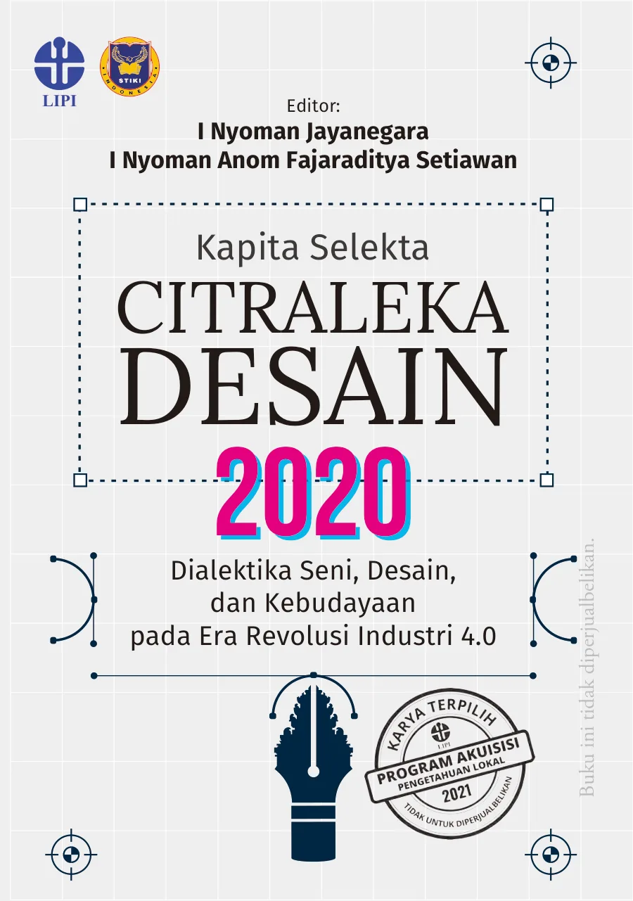 Sampul buku Kapita Selekta Citraleka Desain 2020: Dialektika Seni, Desain, dan Kebudayaan pada Era Revolusi Industri 4.0