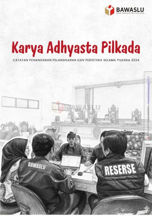 Sampul Karya Adhyasta Pilkada: Catatan Penanganan Pelanggaran dan Peristiwa Selama Pilkada 2024