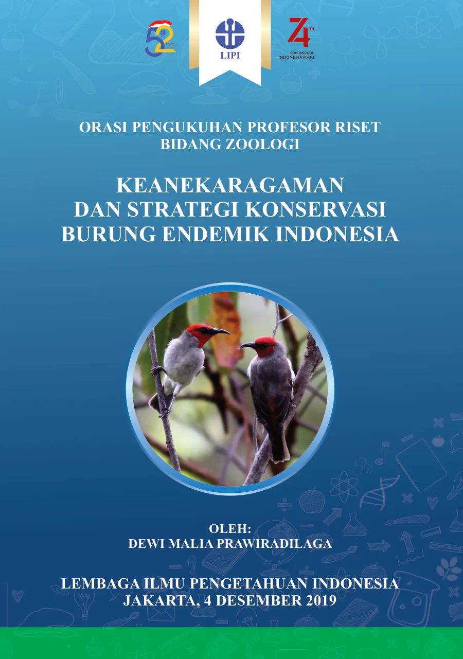Sampul Keanekaragaman dan Strategi Konservasi Burung Endemik Indonesia
