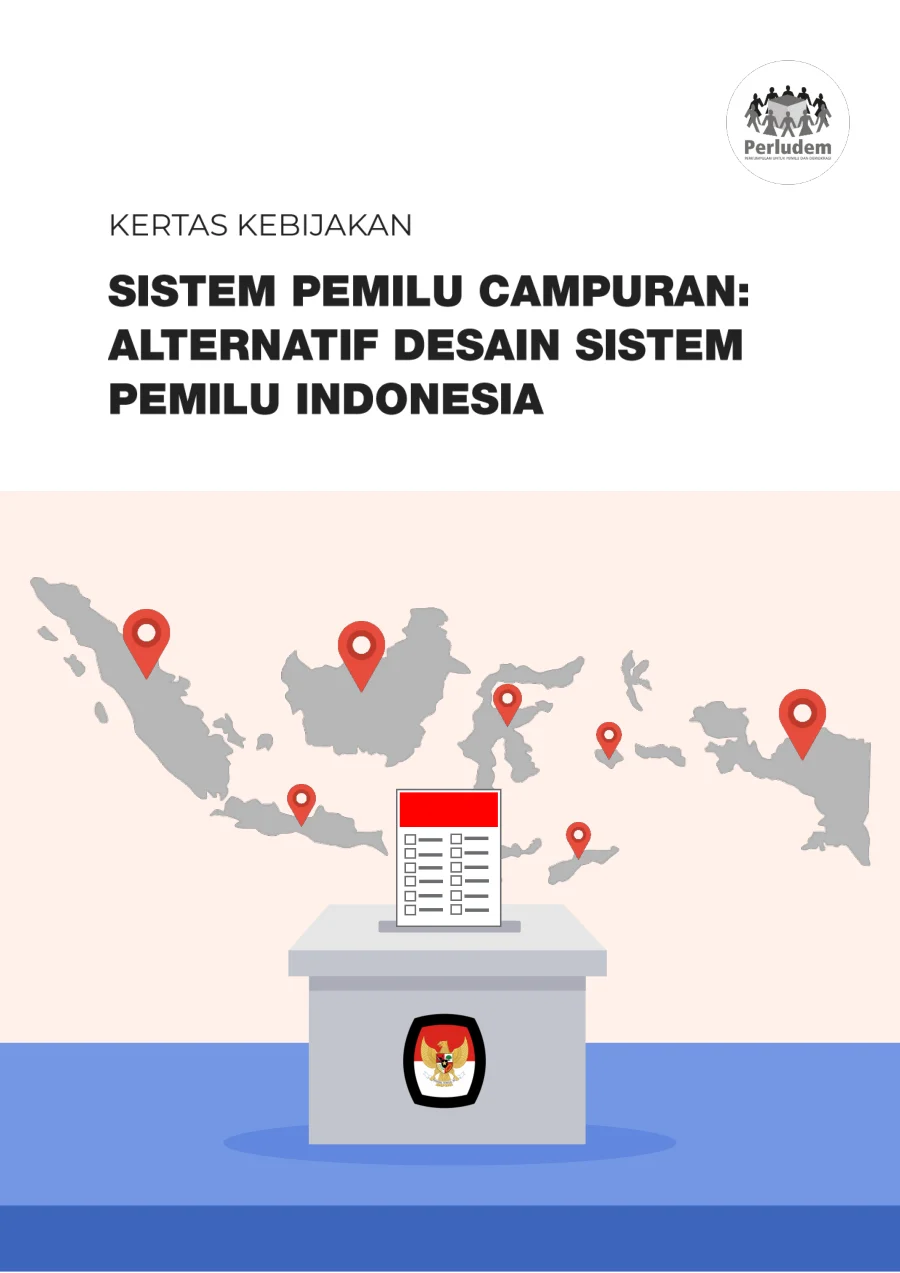 Sampul Kertas Kebijakan "Sistem Pemilu Campuran: Alternatif Desain Pemilu Indonesia"