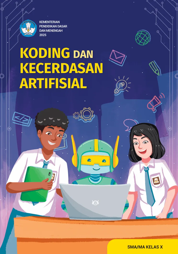 Sampul Koding dan Kecerdasan Artifisial untuk SMA/MA Kelas X