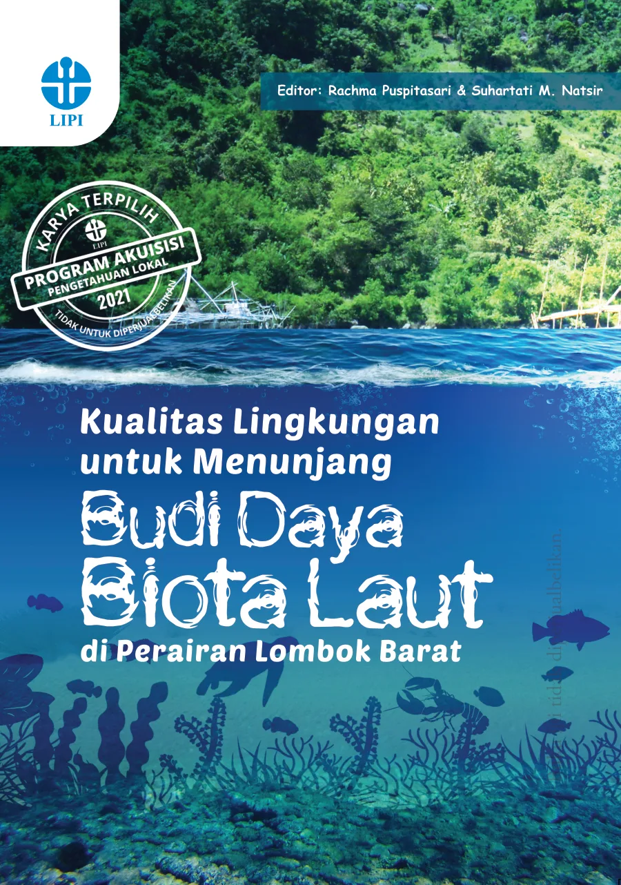 Sampul buku Kualitas Lingkungan untuk Menunjang Budi Daya Biota Laut di Perairan Lombok Barat