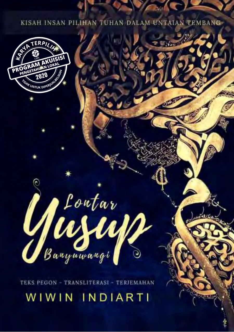 Sampul Lontar Yusup Banyuwangi: Teks Pegon, Transliterasi, Terjemahan