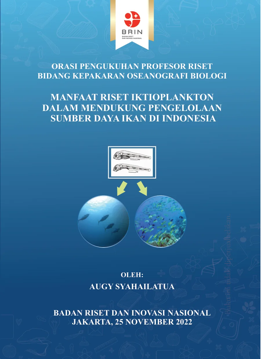 Sampul Manfaat Riset Iktioplankton dalam Mendukung Pengelolaan Sumber Daya Ikan di Indonesia