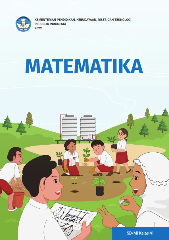 Sampul Matematika untuk SD/MI Kelas VI