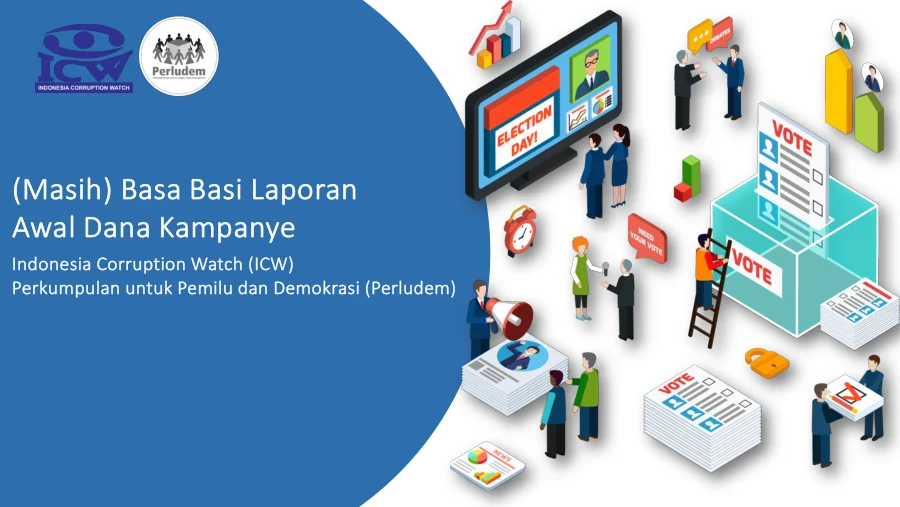 Sampul Materi Presentasi "(Masih) Basa-Basi Laporan Awal Dana Kampanye"